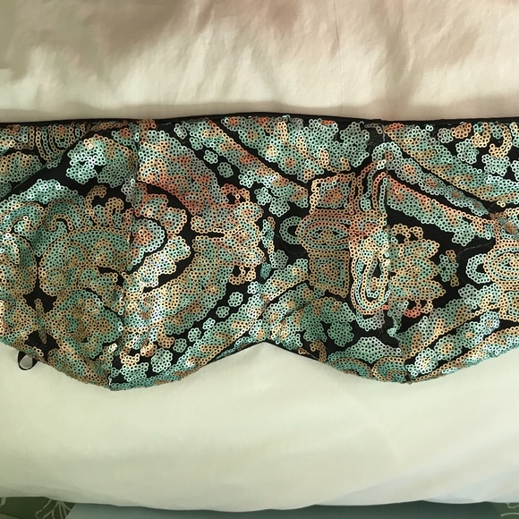 Forever 21 sequin strapless bustier - Picture 3 of 11